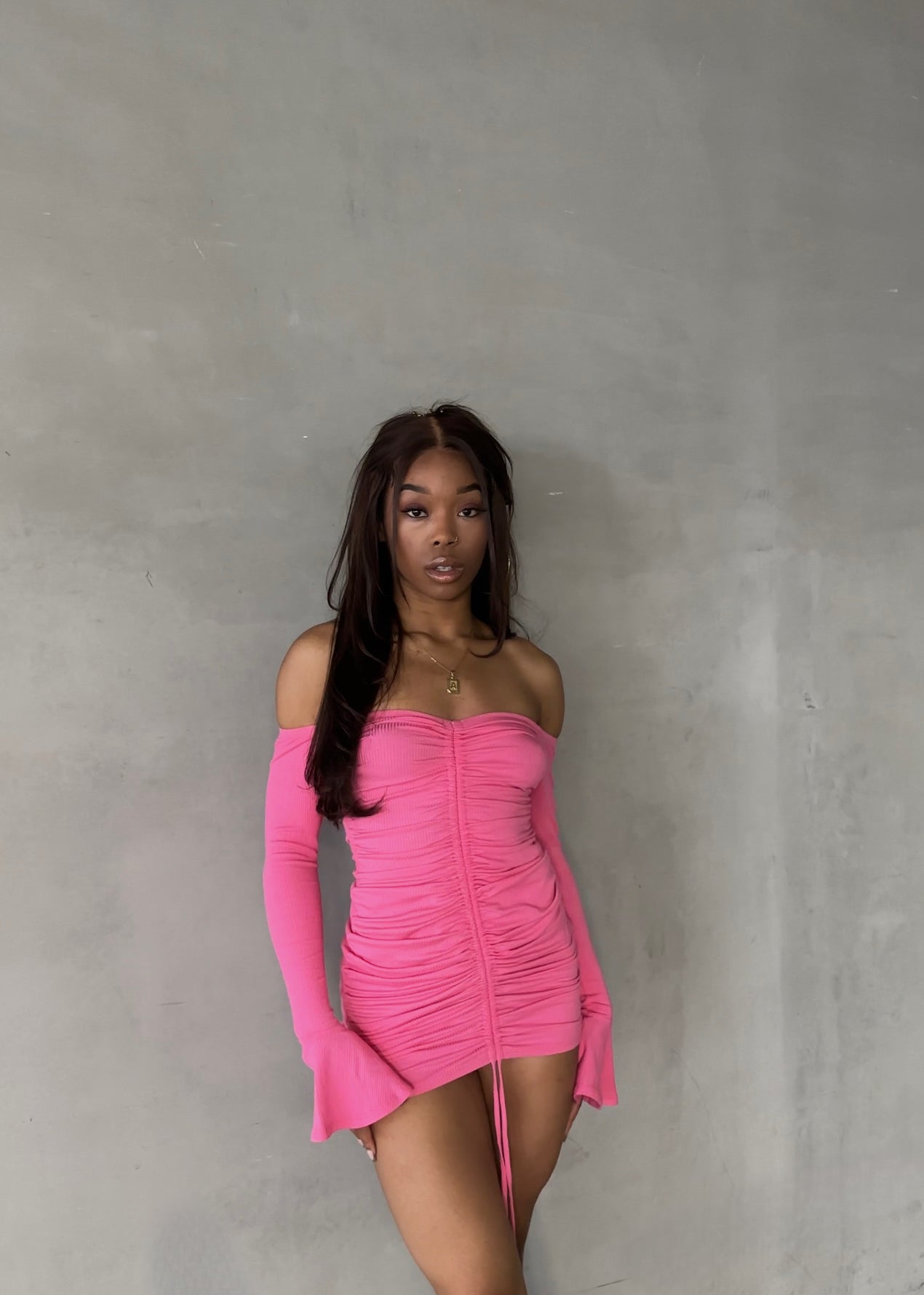 Need Attention Long Sleeve mini dress - Miss Londyn