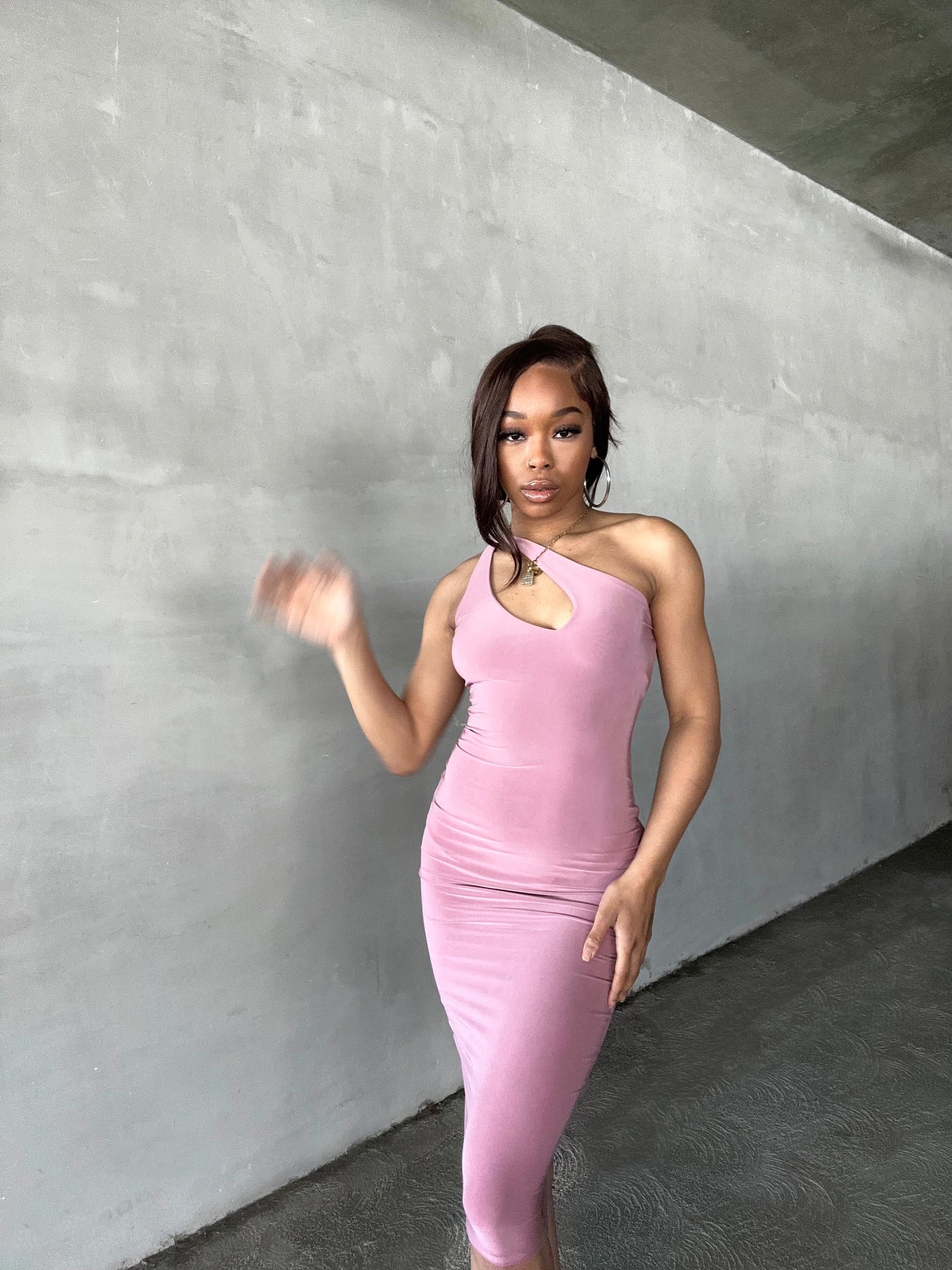 Made You Blush Midi Dress - Miss Londyn