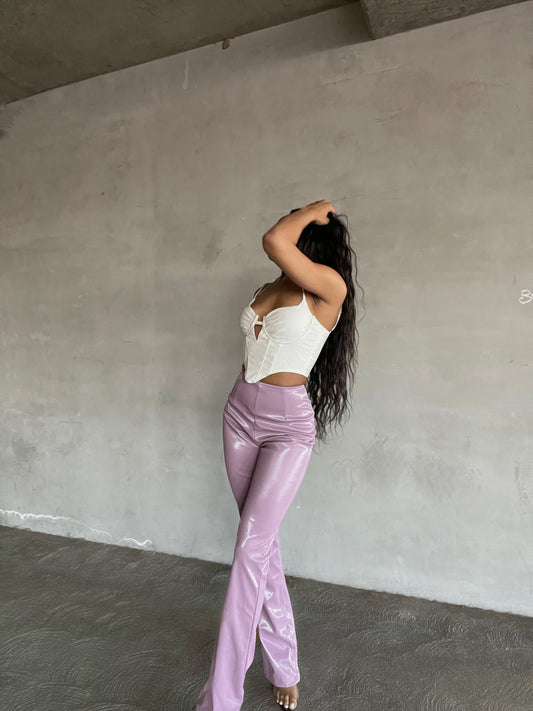 Nina Lavender Trousers - Miss Londyn