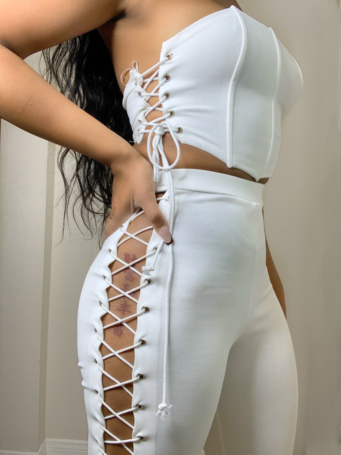 TIE ME UP PANTS SET - Miss Londyn